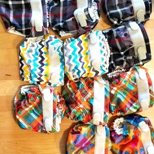 Lot of 21 all in one cloth diapers